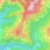 Mappa topografica Paravagna, altitudine, rilievo