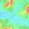 Mappa topografica Le Moulin, altitudine, rilievo