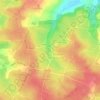 Mappa topografica Caseau, altitudine, rilievo