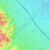 Mappa topografica Blue Hills, altitudine, rilievo