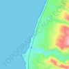 Mappa topografica Honda, altitudine, rilievo
