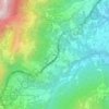 Mappa topografica Cerchiara, altitudine, rilievo