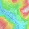 Mappa topografica Le Villaret d'en Bas, altitudine, rilievo