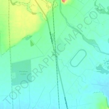 Mappa topografica Ōpaki, altitudine, rilievo
