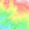 Mappa topografica Raquina, altitudine, rilievo