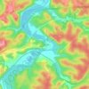 Mappa topografica Devils Elbow, altitudine, rilievo