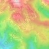 Mappa topografica Cinque Confini, altitudine, rilievo