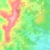 Mappa topografica Les Gardes, altitudine, rilievo
