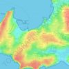 Mappa topografica Keraudren, altitudine, rilievo