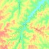 Mappa topografica Deep Creek, altitudine, rilievo