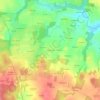 Mappa topografica Kerbernard, altitudine, rilievo