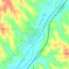 Mappa topografica Underwood, altitudine, rilievo