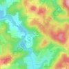 Mappa topografica Les Chevannes, altitudine, rilievo