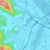 Mappa topografica 南屿镇, altitudine, rilievo