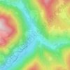 Mappa topografica Ebene Reichenau, altitudine, rilievo