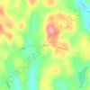 Mappa topografica Cascade, altitudine, rilievo