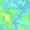 Mappa topografica Mané Pillieu, altitudine, rilievo