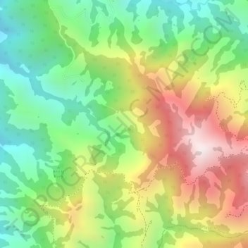 Mappa topografica Los Naranjos, altitudine, rilievo