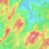 Mappa topografica Les Salles, altitudine, rilievo