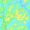 Mappa topografica Paruthumpara, altitudine, rilievo
