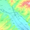 Mappa topografica 塔尔镇, altitudine, rilievo