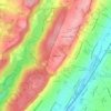 Mappa topografica Newstead, altitudine, rilievo