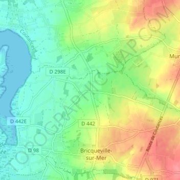 Mappa topografica La Blanche Maison, altitudine, rilievo