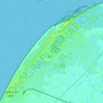 Mappa topografica Brighton, altitudine, rilievo