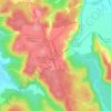 Mappa topografica Mininco, altitudine, rilievo