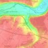 Mappa topografica Le Luat-sur-Vert, altitudine, rilievo