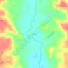 Mappa topografica Sardine, altitudine, rilievo