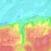 Mappa topografica Les Rochettes, altitudine, rilievo