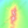 Mappa topografica Cerro Guacate, altitudine, rilievo