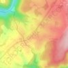 Mappa topografica La Croisette, altitudine, rilievo