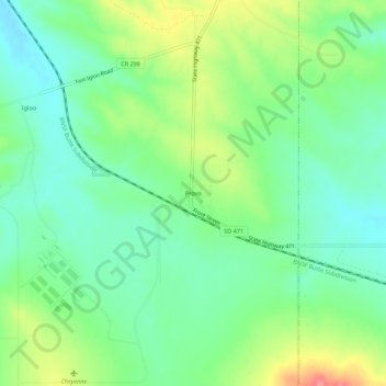 Mappa topografica Provo, altitudine, rilievo