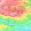 Mappa topografica La Potelière, altitudine, rilievo