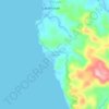 Mappa topografica Dariao, altitudine, rilievo
