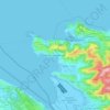 Mappa topografica Portorož / Portorose, altitudine, rilievo
