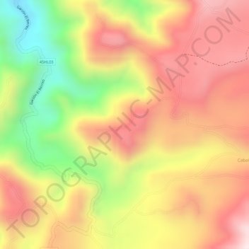 Mappa topografica SAN RAFAEL, altitudine, rilievo