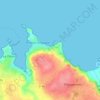 Mappa topografica Primel, altitudine, rilievo