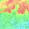 Mappa topografica Les Petites Vignes, altitudine, rilievo