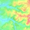 Mappa topografica Saint-Geniez, altitudine, rilievo