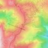 Mappa topografica Forca Canapine, altitudine, rilievo