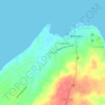 Mappa topografica Arnedo, altitudine, rilievo