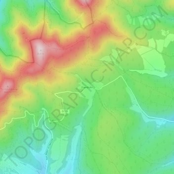 Mappa topografica Osenbuhr, altitudine, rilievo