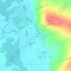 Mappa topografica Le Bois Derrière Edme Saint, altitudine, rilievo