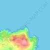 Mappa topografica Punta Torrella, altitudine, rilievo
