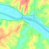 Mappa topografica New Canton, altitudine, rilievo