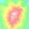 Mappa topografica Viejas Mountain, altitudine, rilievo