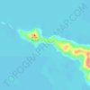 Mappa topografica Honeymoon Cove, altitudine, rilievo